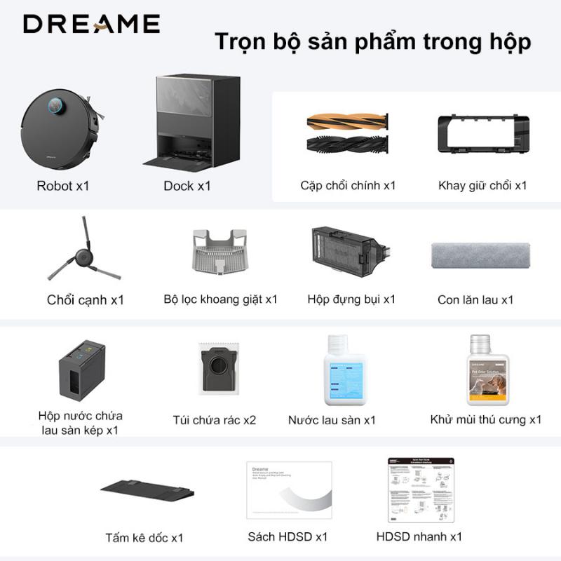 Robot hút bụi lau nhà Dreame Aqua 10 Pro Track