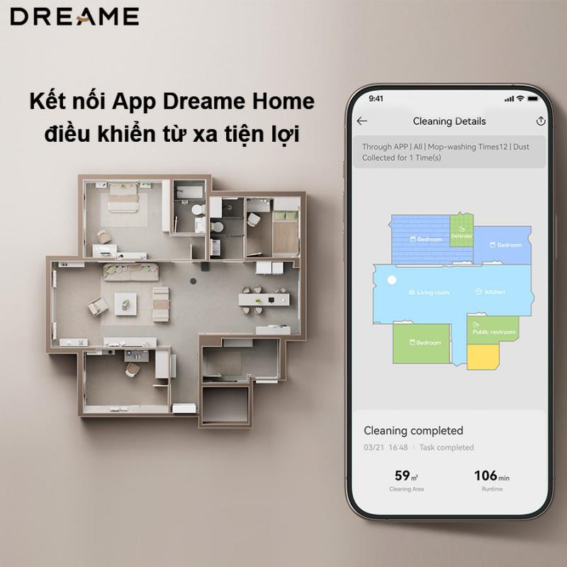 Robot hút bụi lau nhà Dreame X40 Master