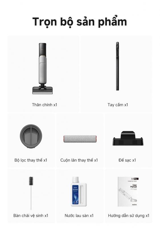 Máy hút bụi lau nhà Mova X4 Pro