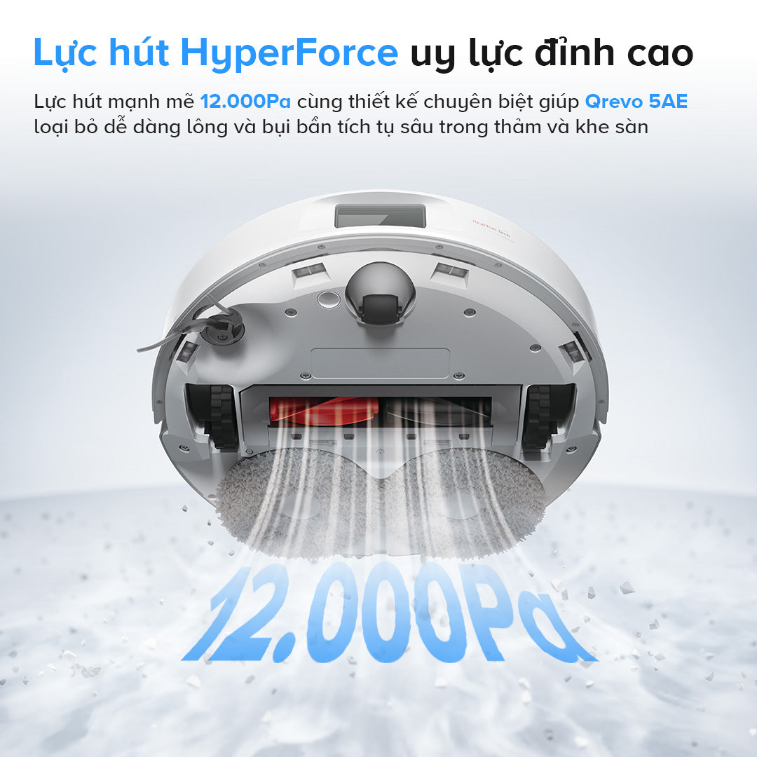 lực hút của robot hút bụi QREVO 5AE
